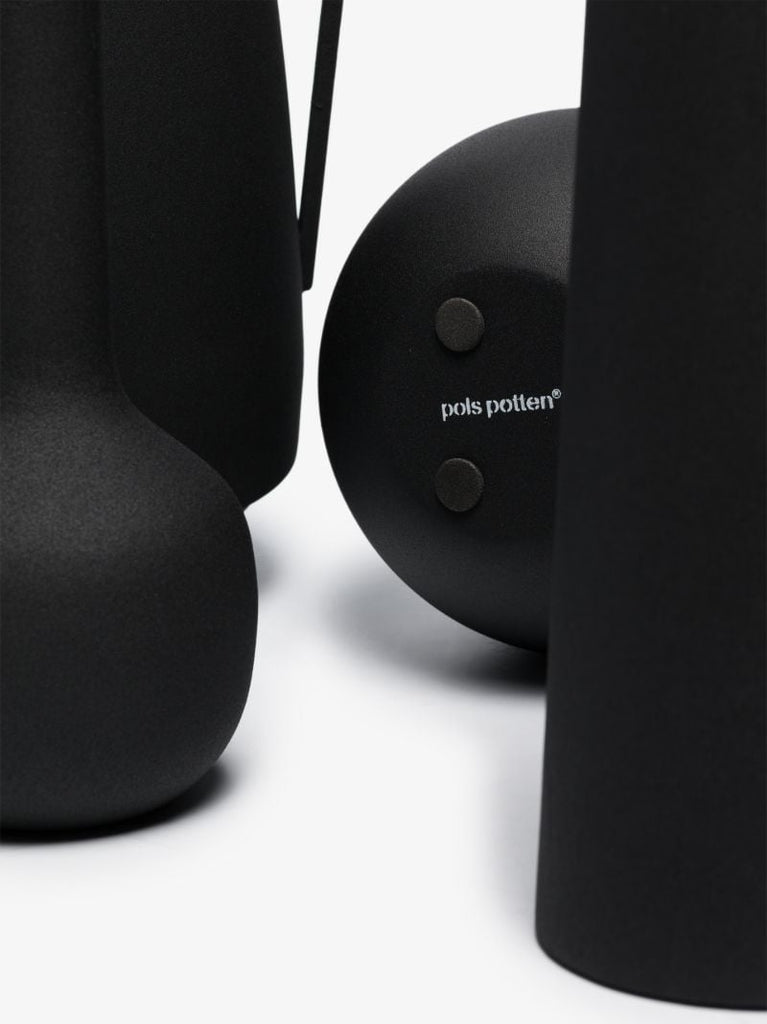 Black Roman Vase Set
