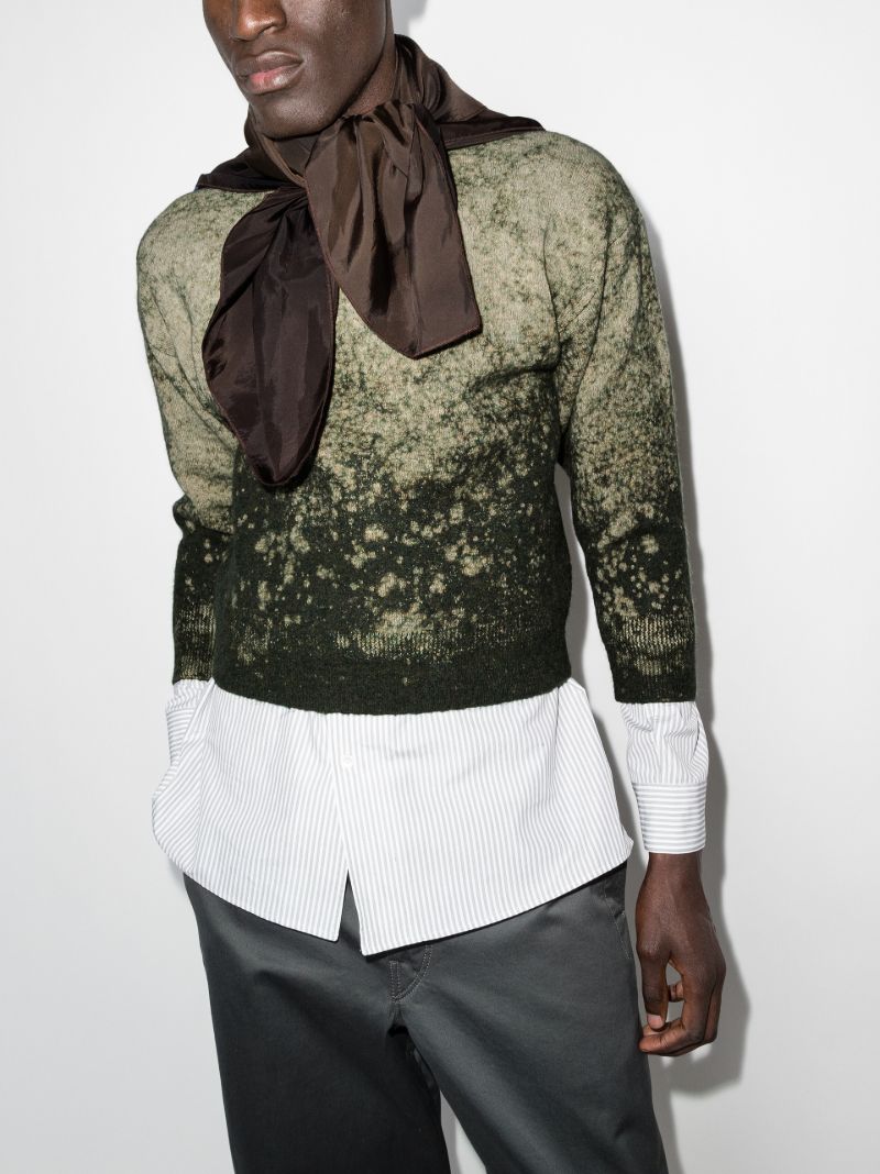 Cropped Crew Neck Sweater