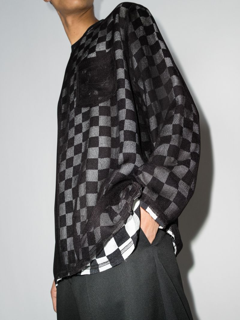 Check Print Sweatshirt
