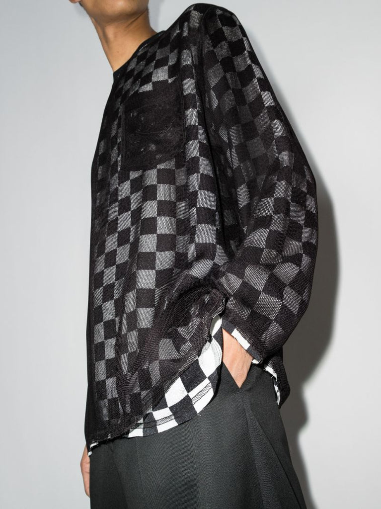 Check Print Sweatshirt