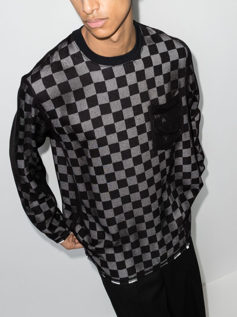 Check Print Sweatshirt