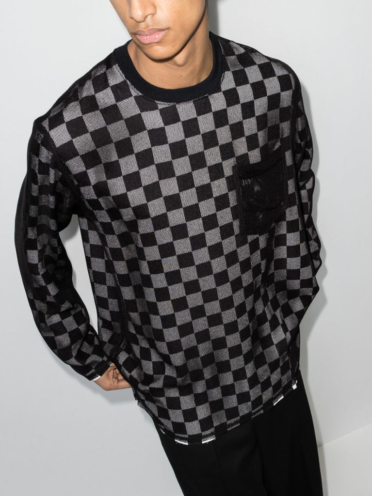Check Print Sweatshirt