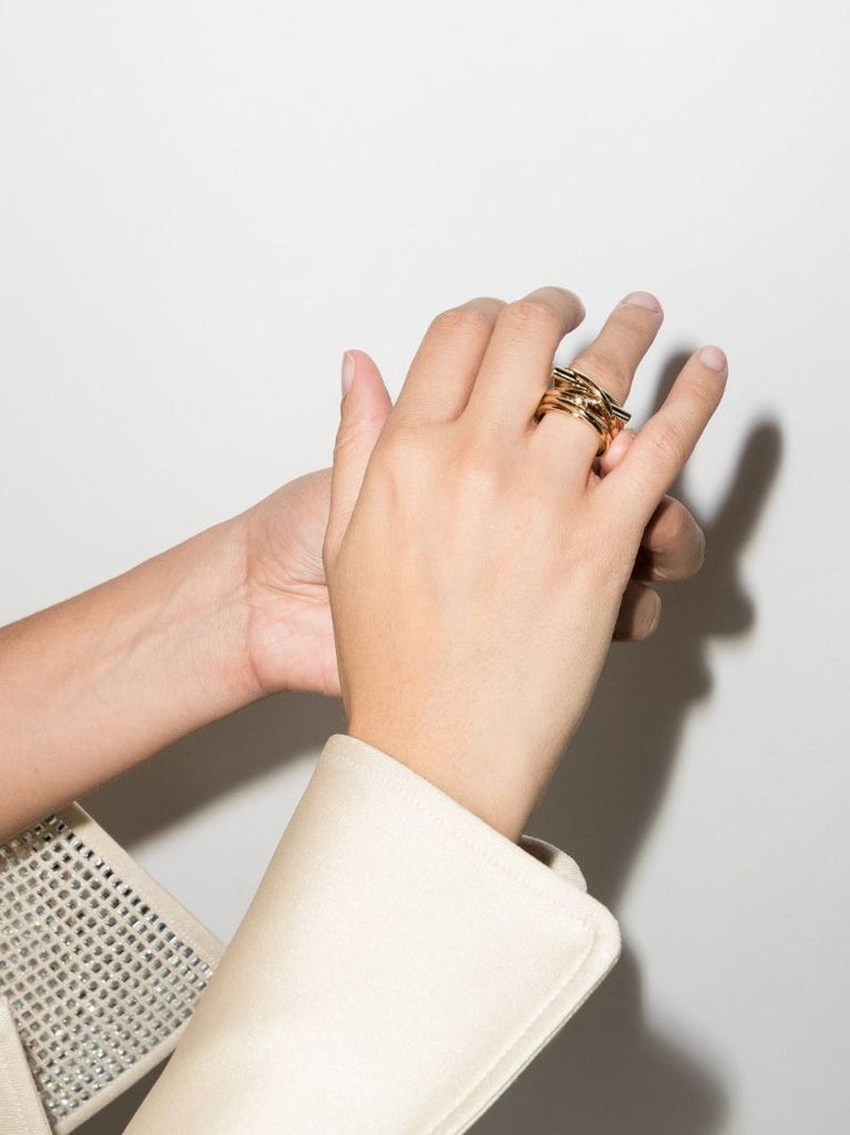 Gancini Knot-detail Ring