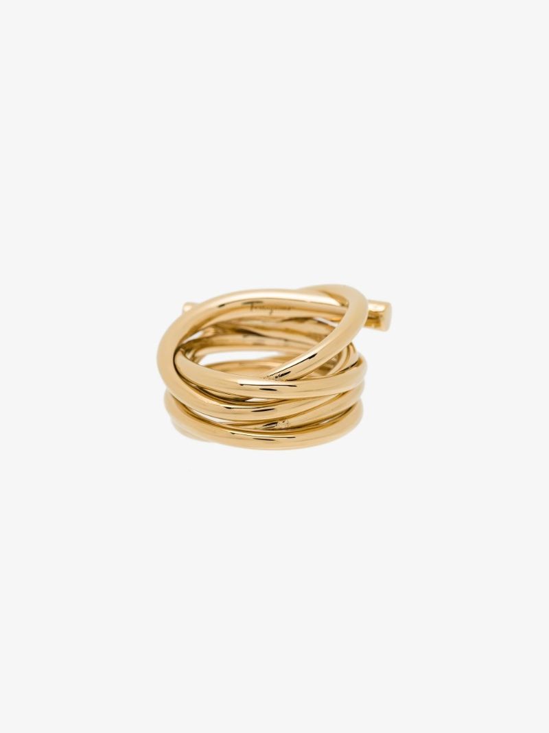 Gancini Knot-detail Ring