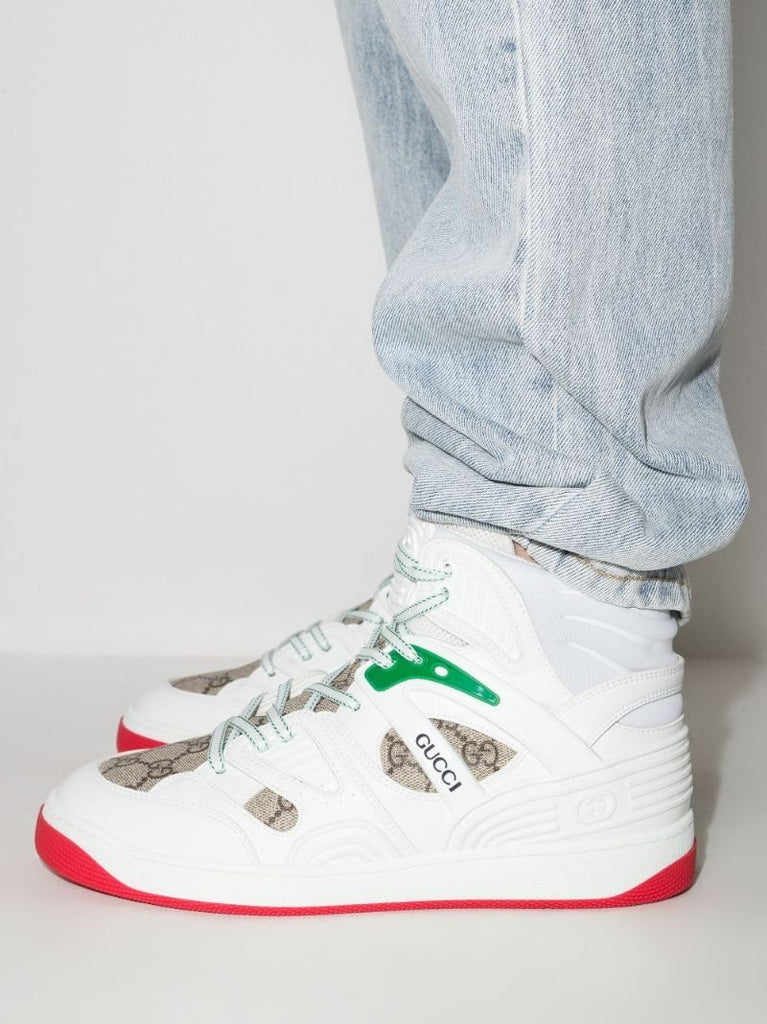 White Basket High Top Demetra Sneakers