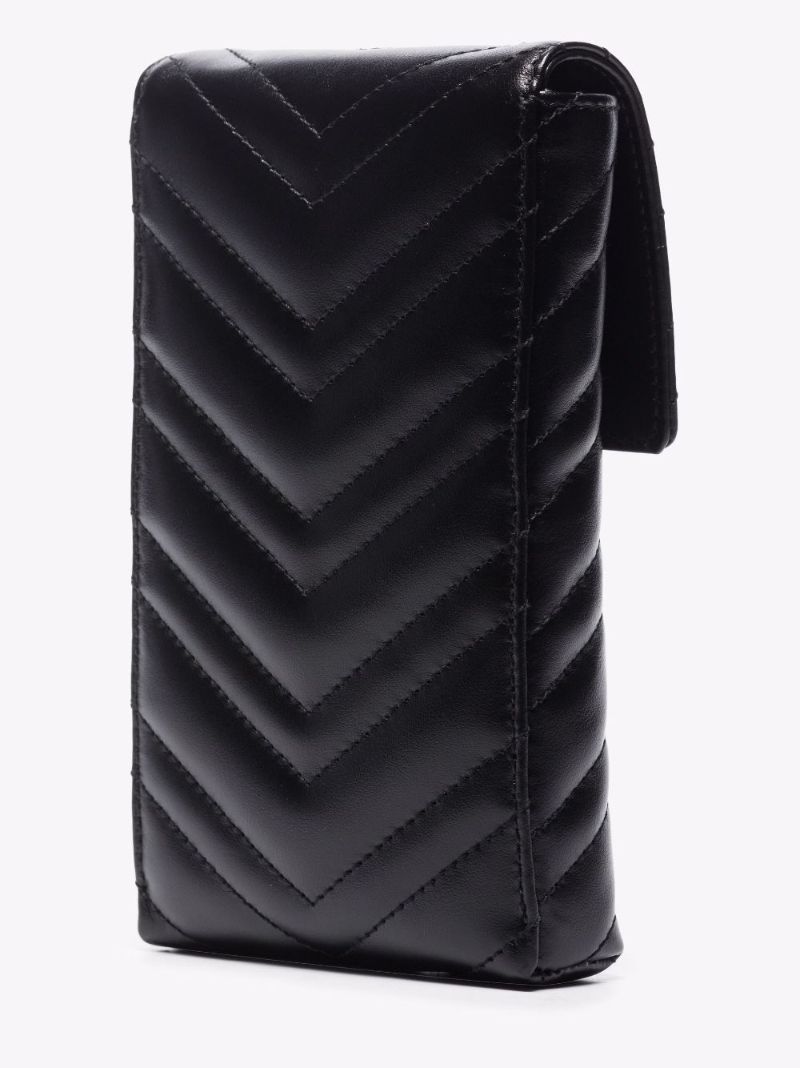 Black Gg Marmont Leather Cross Body Bag