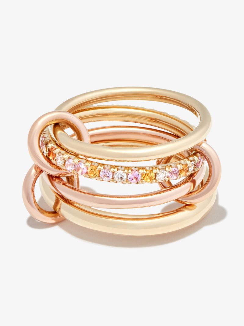 18k Yellow Gold Nimbus Dusk Sapphire and Diamond Ring