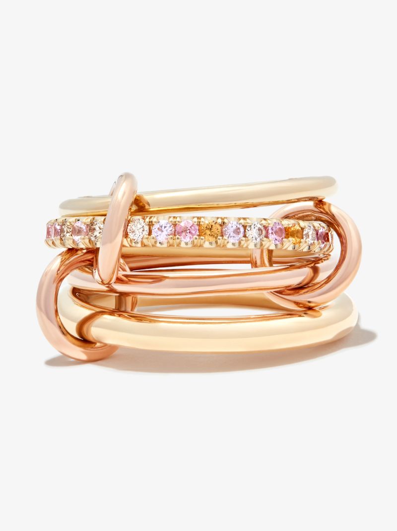 18k Yellow Gold Nimbus Dusk Sapphire and Diamond Ring