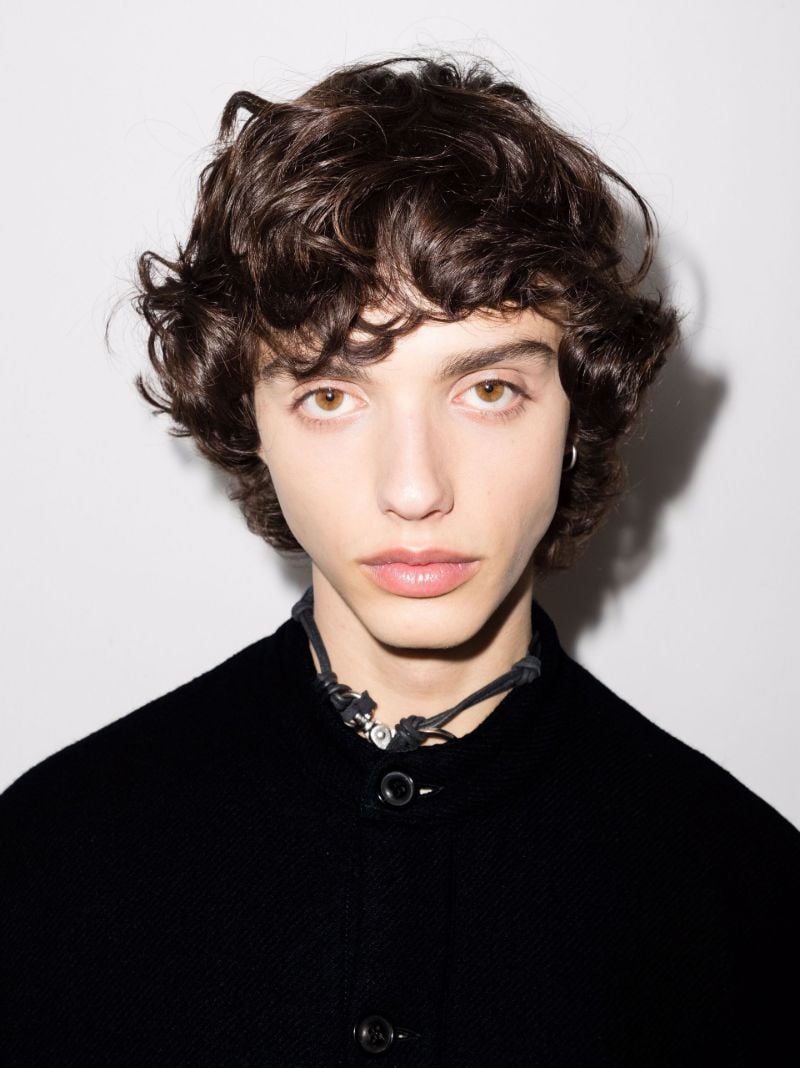 Collarless Button-down Jacket