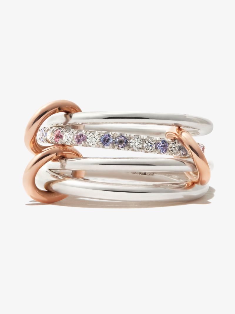 Sterling Silver Nimbus Dawn Sapphire and Diamond Ring