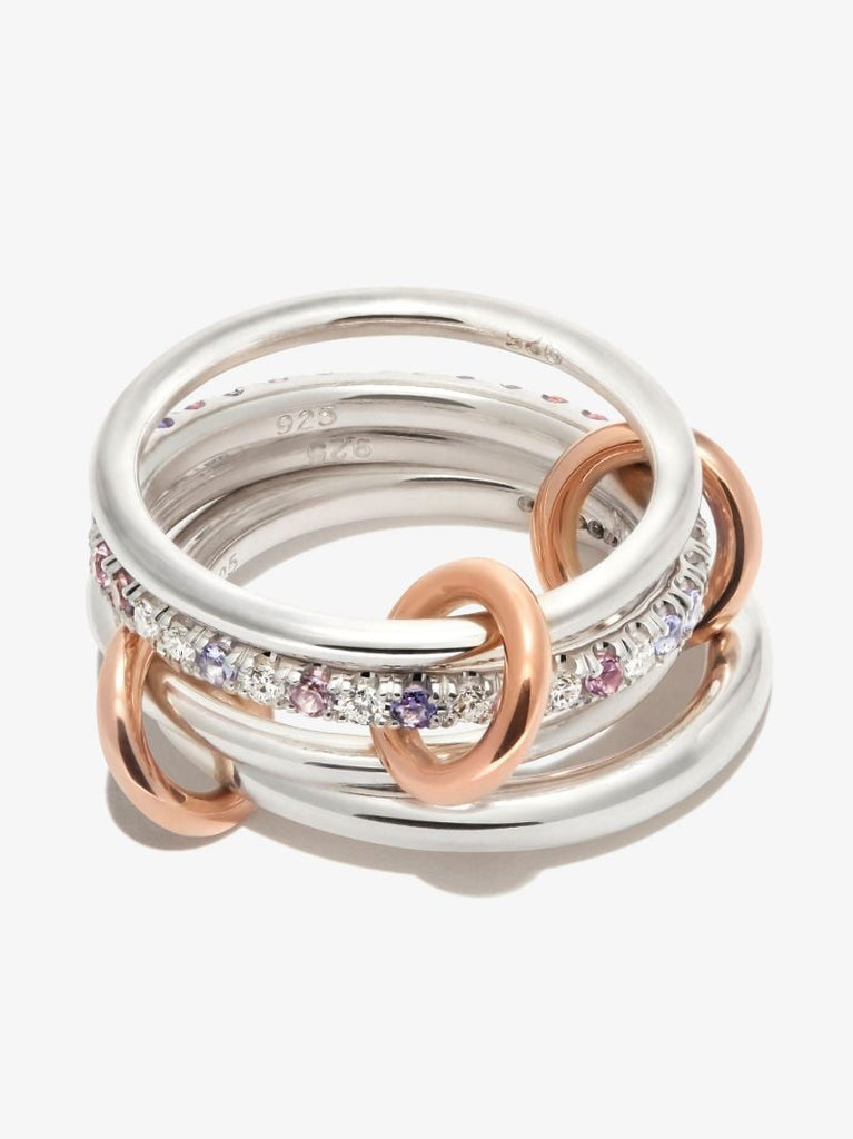 Sterling Silver Nimbus Dawn Sapphire and Diamond Ring