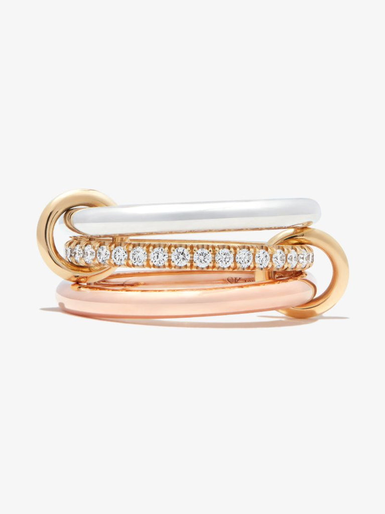 18k Yellow Gold Libra Petite Diamond Ring
