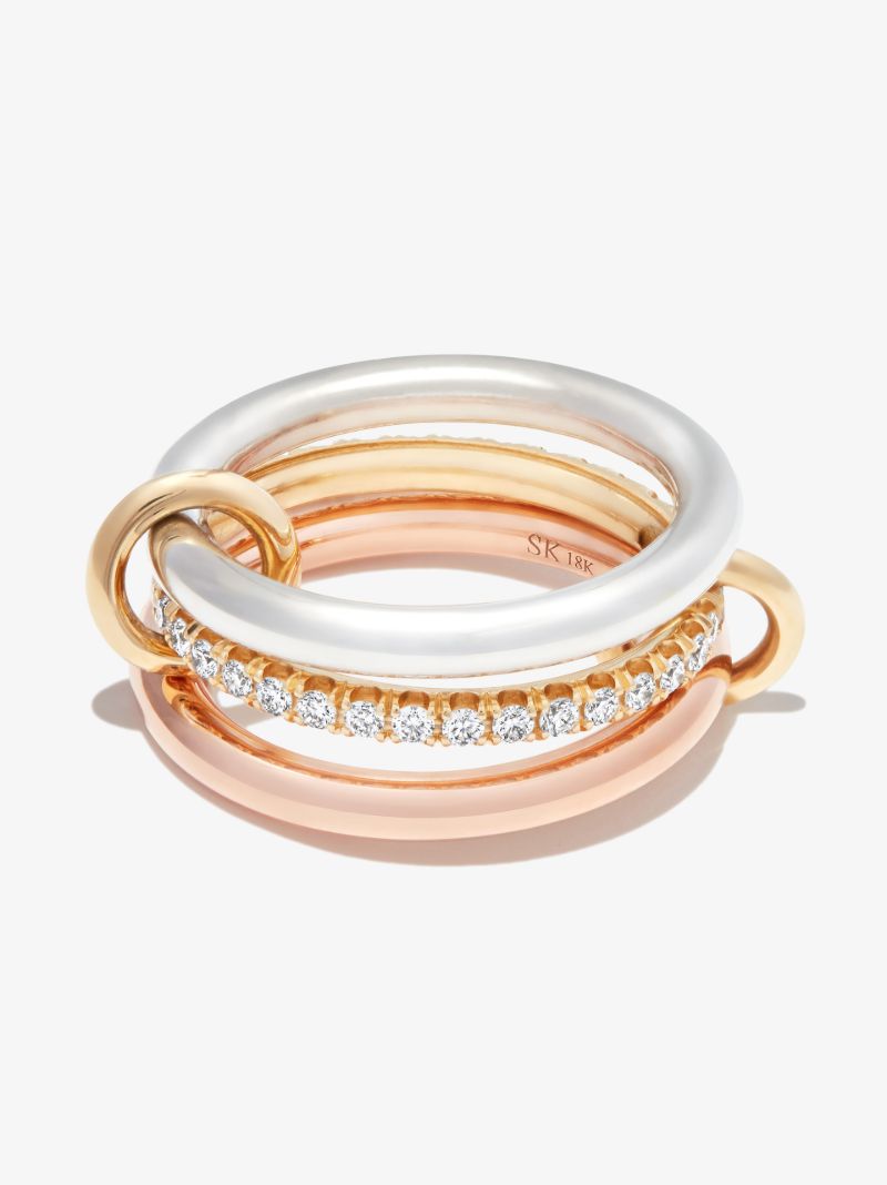 18k Yellow Gold Libra Petite Diamond Ring