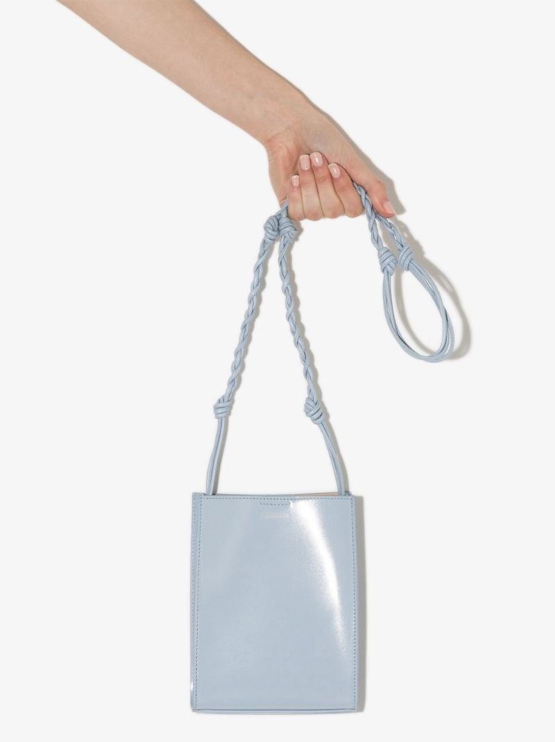 Blue Tangle Small Leather Cross Body Bag
