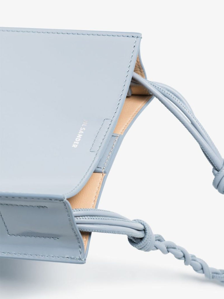 Blue Tangle Small Leather Cross Body Bag