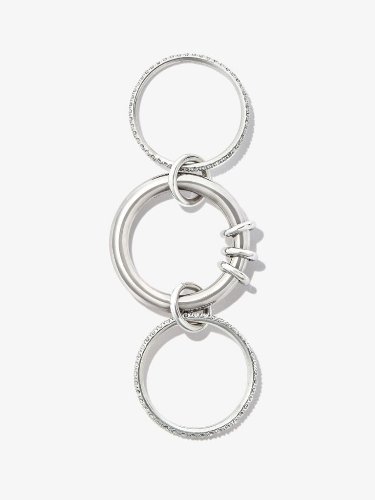 Sterling Silver Gemini Diamond Ring