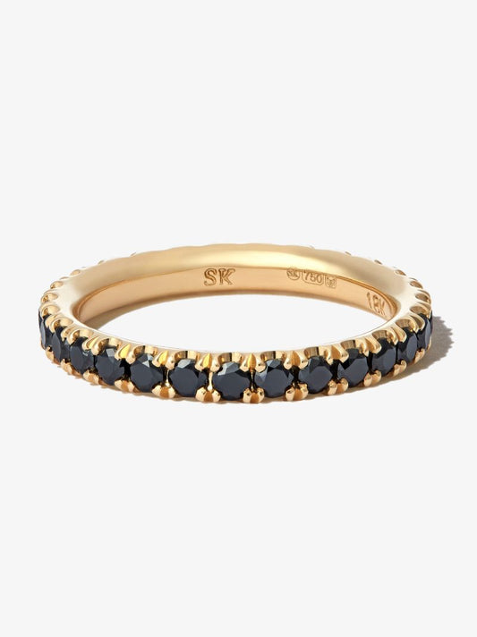 18k Yellow Gold Single Diamond Ring