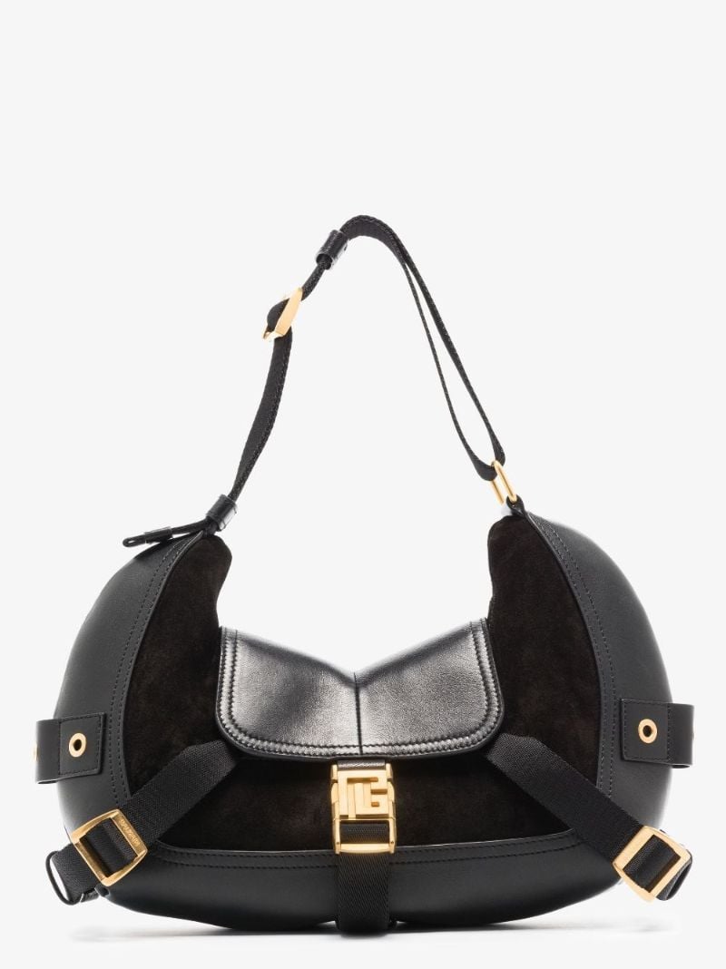 Black Major Small Leather Shoulder Bag
