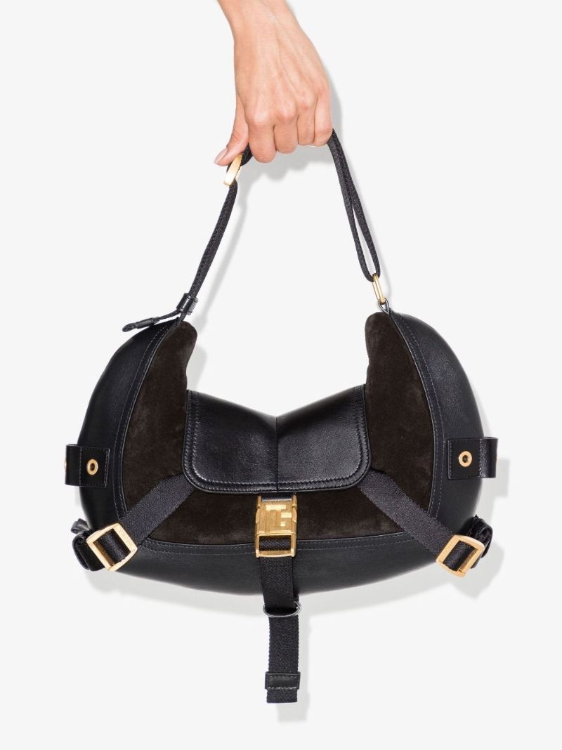 Black Major Small Leather Shoulder Bag
