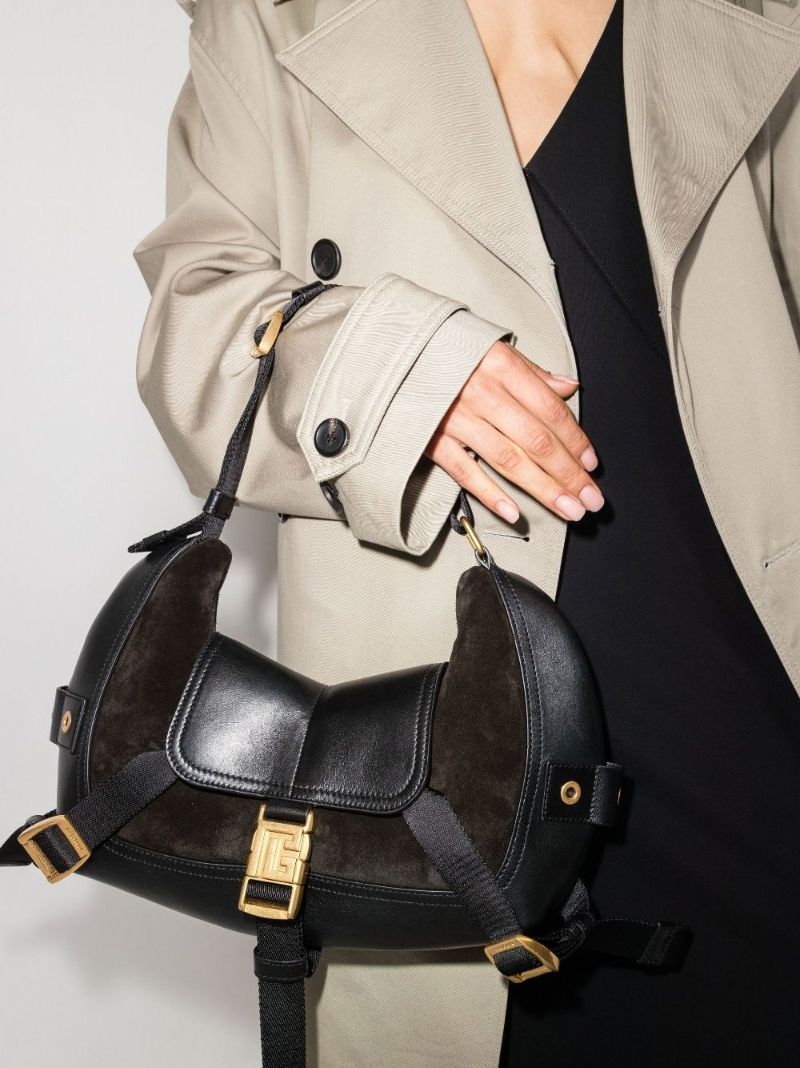 Black Major Small Leather Shoulder Bag