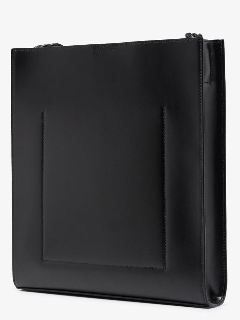Black Tangle Medium Leather Cross Body Bag