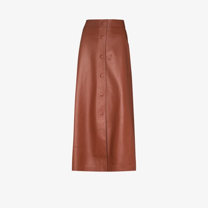Leather Midi Skirt