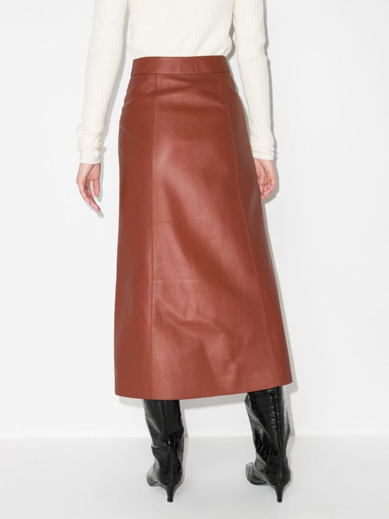 Leather Midi Skirt