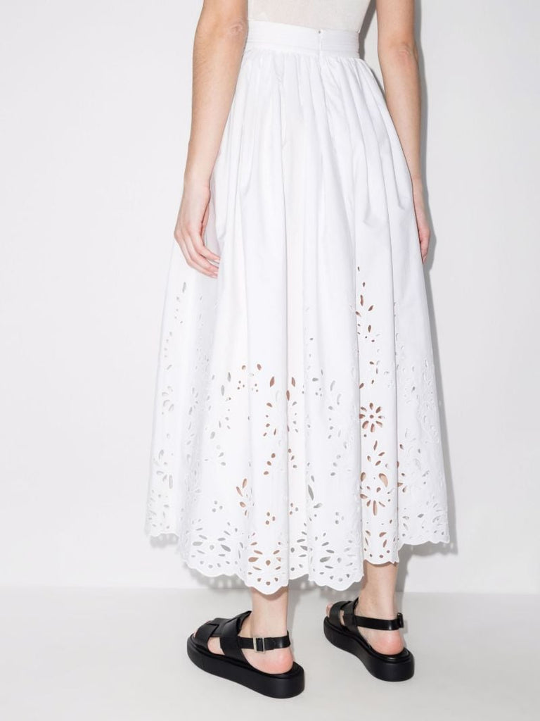 Broderie Anglaise Maxi Skirt