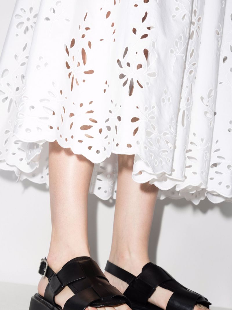 Broderie Anglaise Maxi Skirt