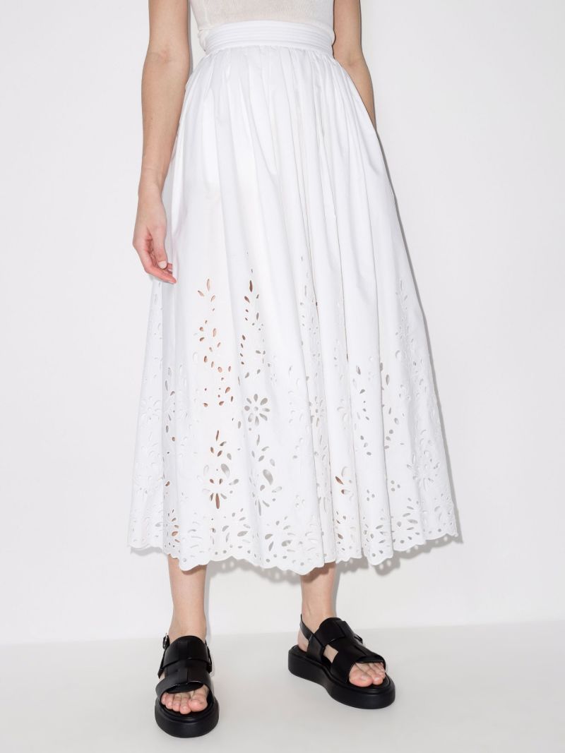 Broderie Anglaise Maxi Skirt
