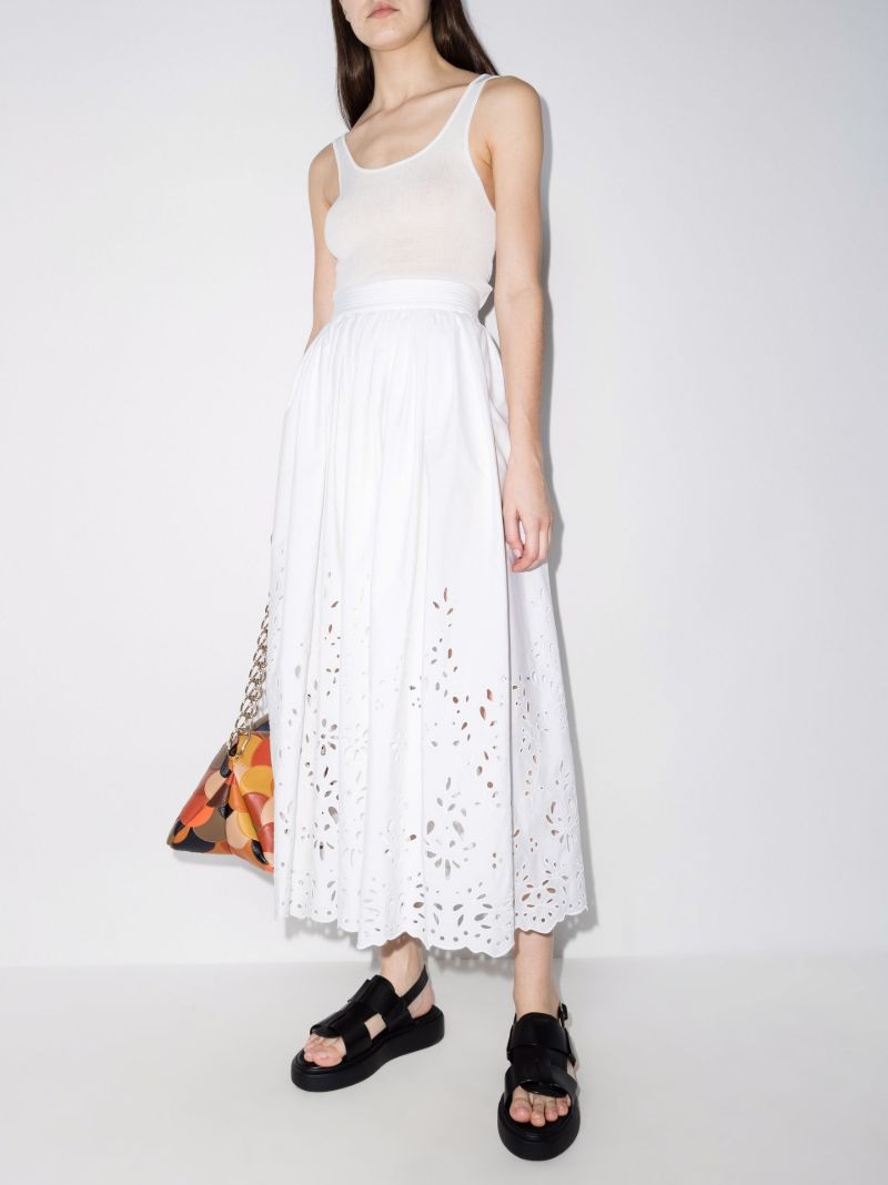 Broderie Anglaise Maxi Skirt