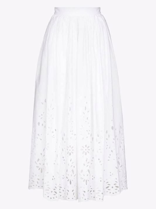Broderie Anglaise Maxi Skirt