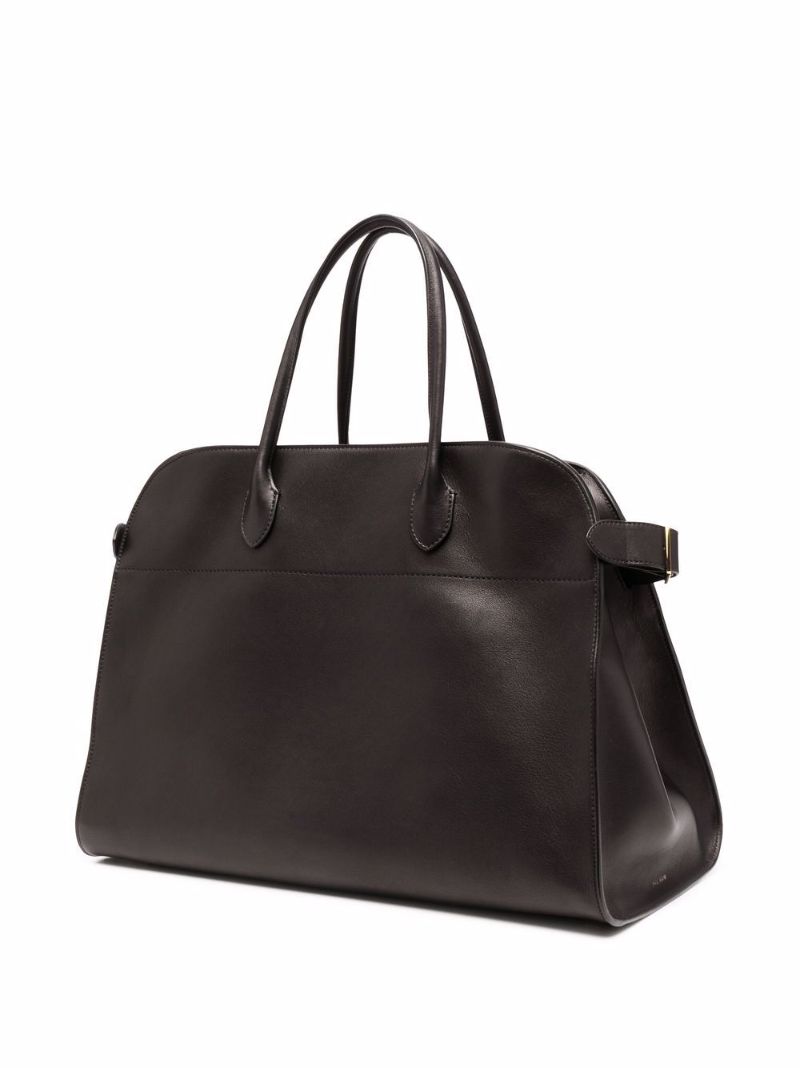 Black Margaux Leather Tote Bag