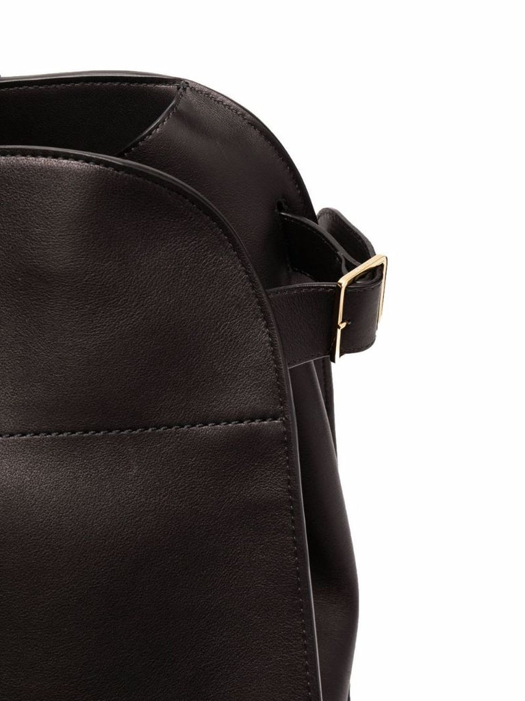 Black Margaux Leather Tote Bag