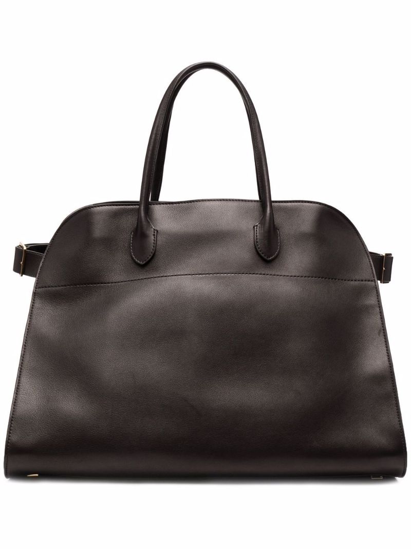 Black Margaux Leather Tote Bag