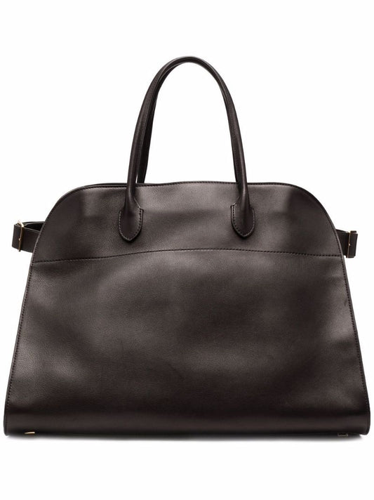 Black Margaux Leather Tote Bag