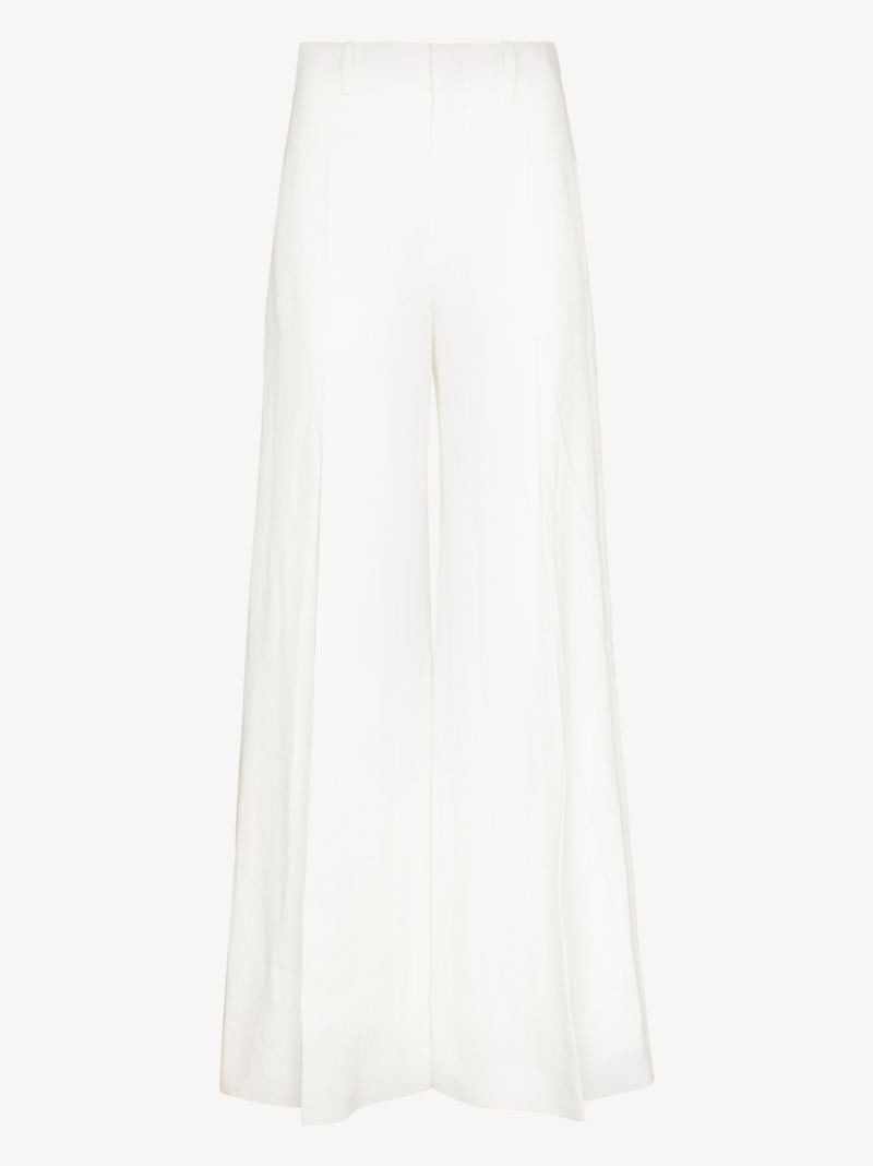 Wide Leg Linen Trousers