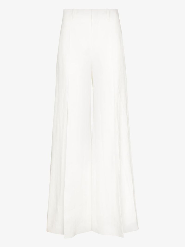 Wide Leg Linen Trousers