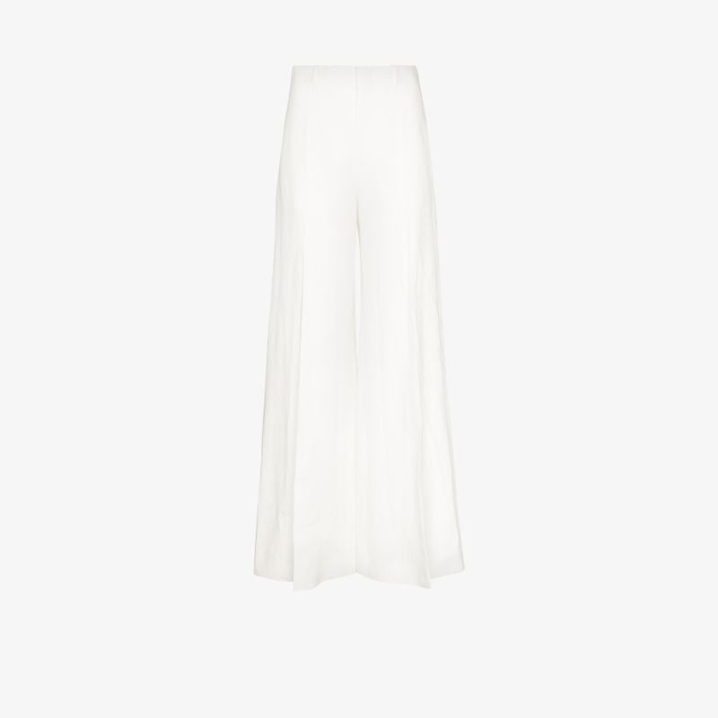 Wide Leg Linen Trousers
