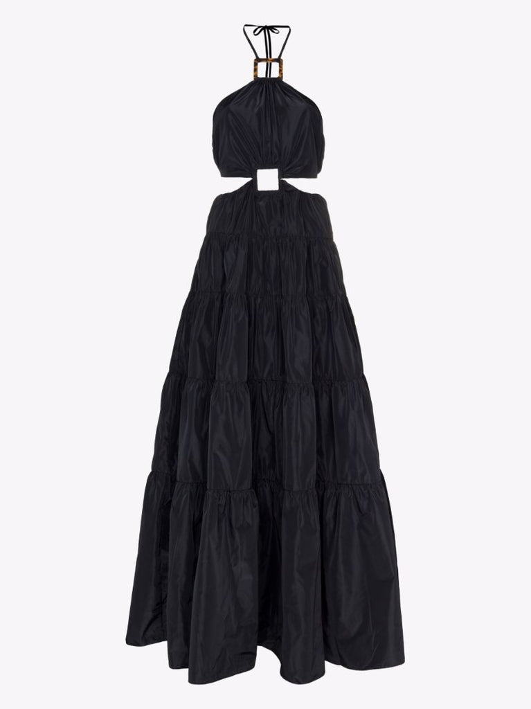 Dome Halterneck Tiered Maxi Dress
