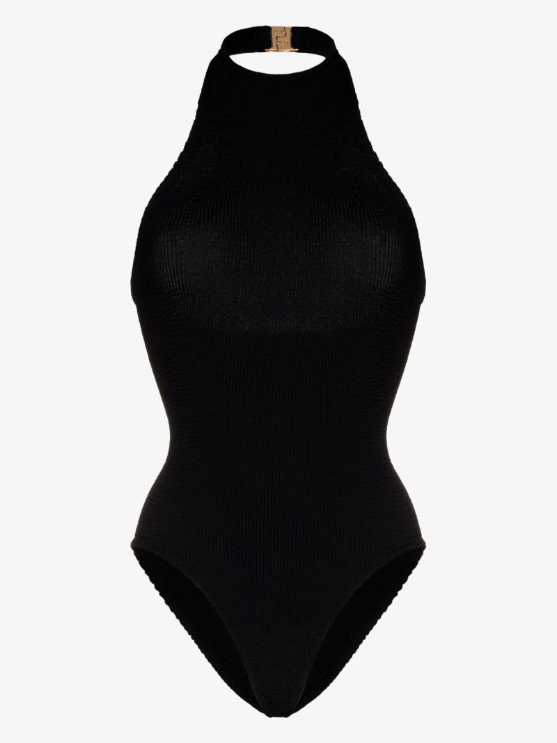 Polly Halterneck Crinkled Swimsuit