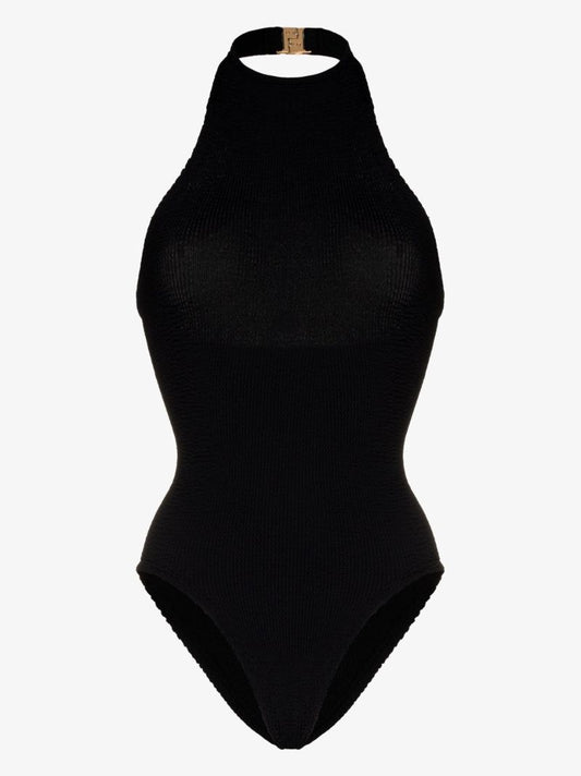 Polly Halterneck Crinkled Swimsuit