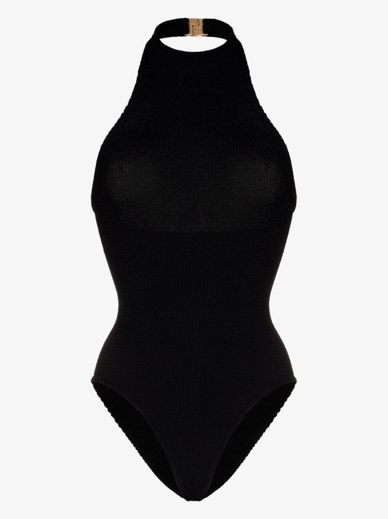 Polly Halterneck Crinkled Swimsuit