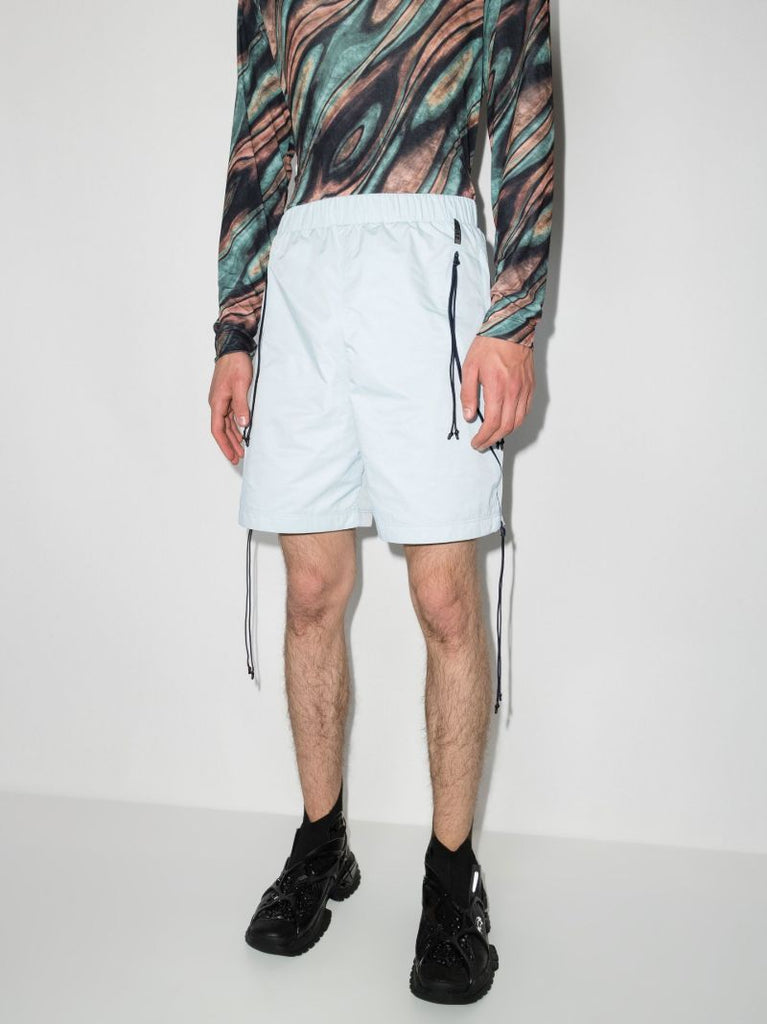 Light Blue Hybrid Ventilation Track Shorts