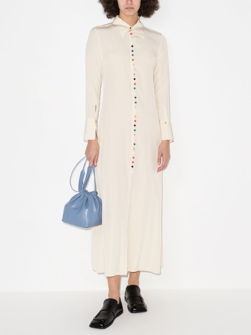 Silk CrÃ_x0083_Âªpe Maxi Dress