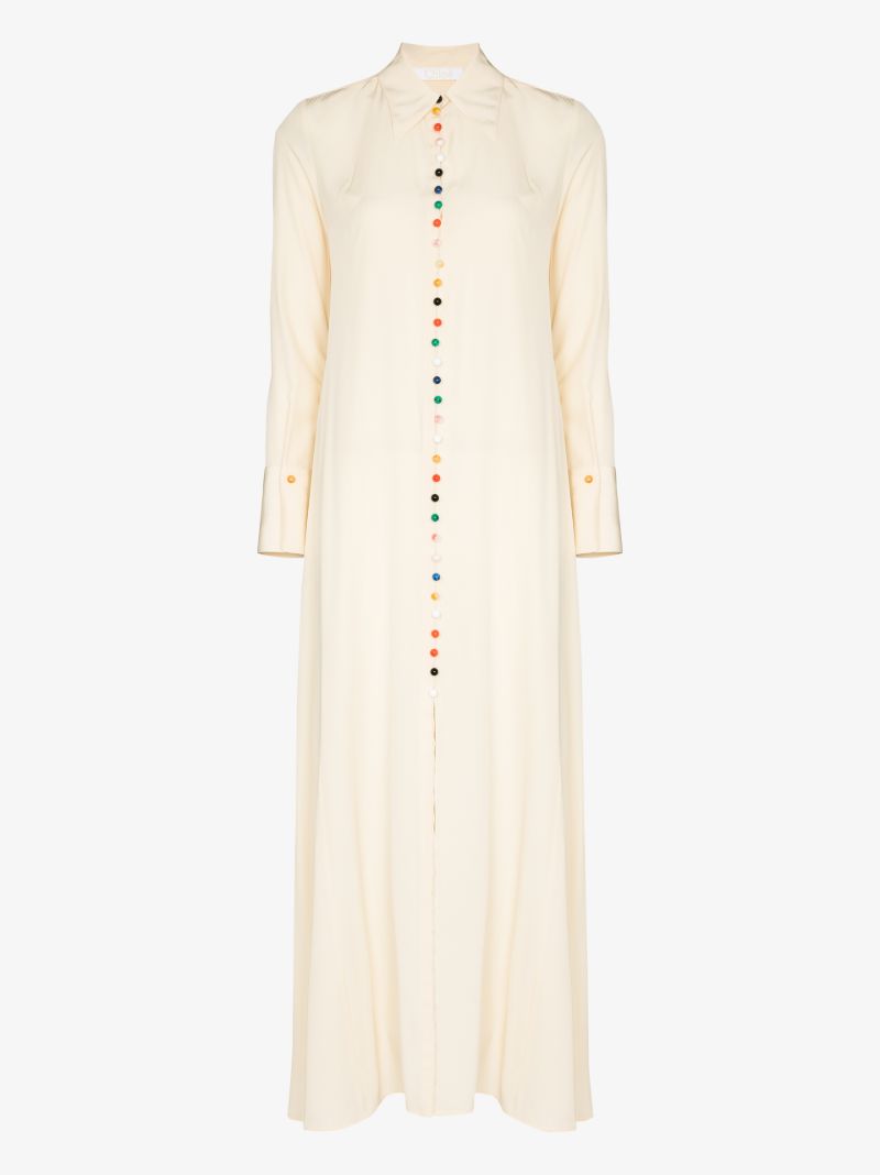 Silk CrÃ_x0083_Âªpe Maxi Dress