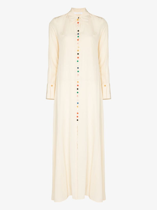 Silk CrÃ_x0083_Âªpe Maxi Dress