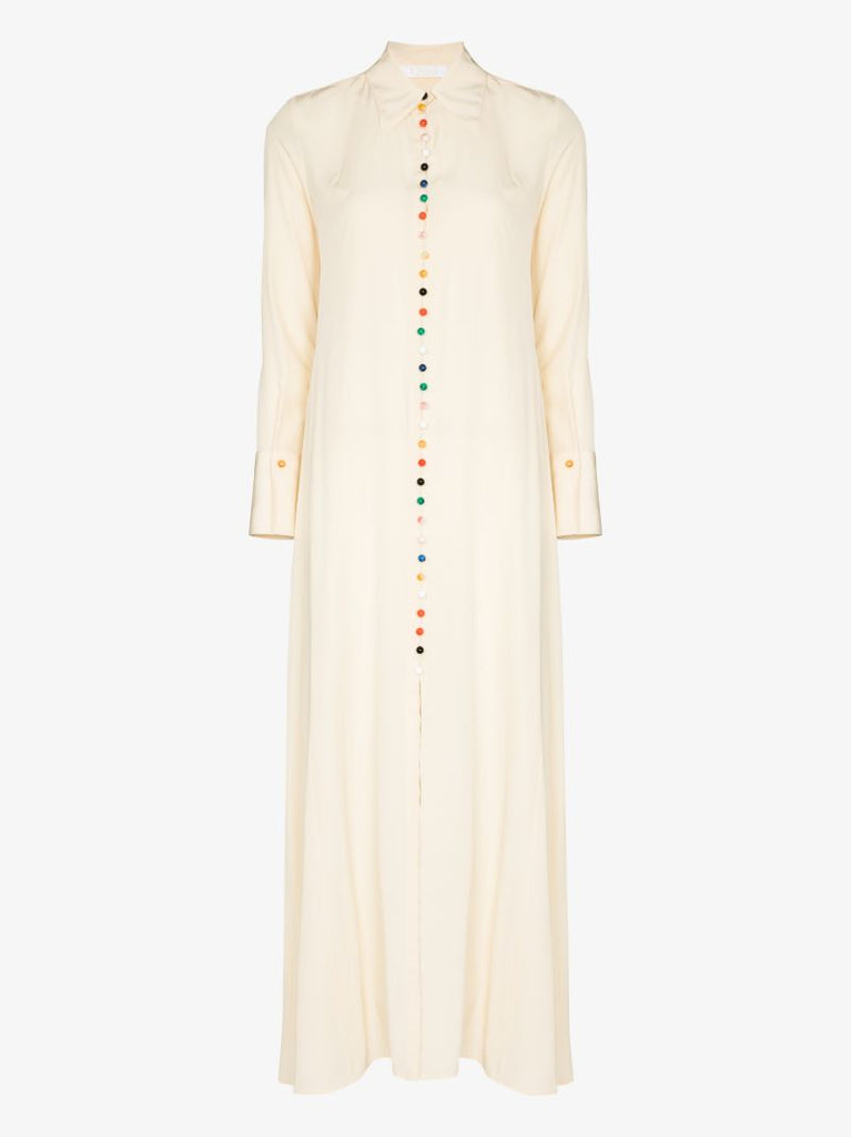 Silk CrÃ_x0083_Âªpe Maxi Dress