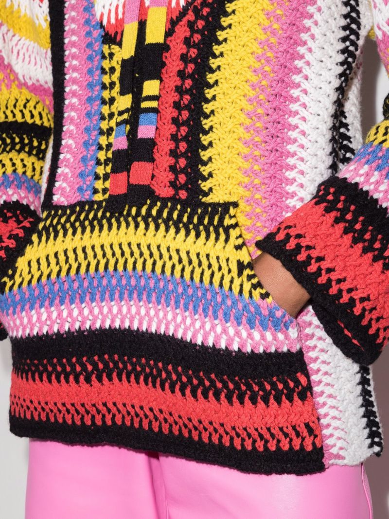 Striped MacramÃ_x0083_Â© Hoodie