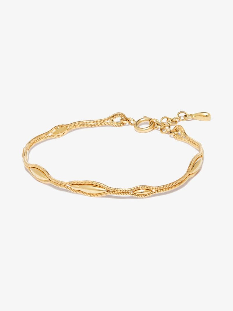 18k Yellow Gold Fluid Gold Bracelet